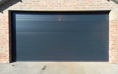 Purpose Made Charcoal Slatted Aluminium Garage Door
